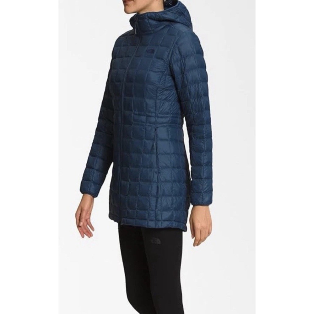 The North Face Women Thermoball Eco Parka Jacket Navy Blue Size Small NWT